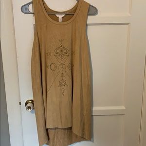 Suede dress and/or top